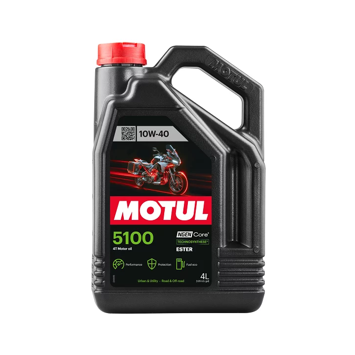 Variklinė alyva MOTUL 10W-40 4T 5100 ESTER 4 L 104068 | PriusParts.lt