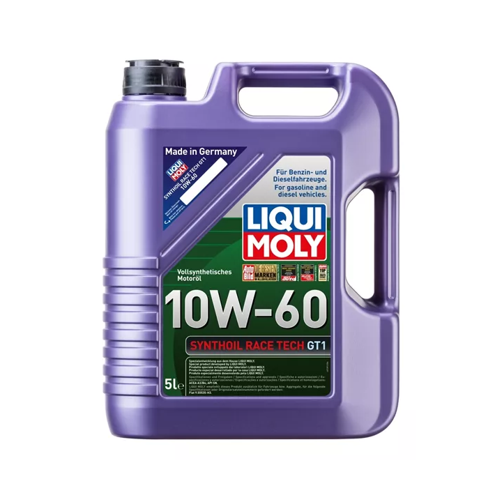 Engine Oil LIQUI MOLY LQM 10W-60 SYNTHOIL RACETECH GT1 5 L 8909 | PriusParts.lt