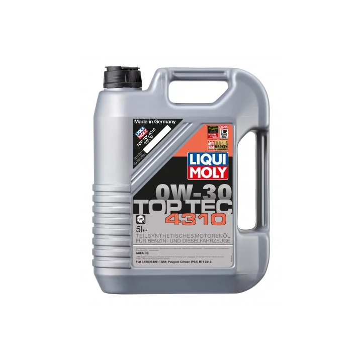 Variklinė alyva LIQUI MOLY LQM 0W-30 TOPTEC 4310 C2 5 L 2362 | PriusParts.lt