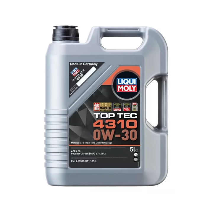 Engine Oil LIQUI MOLY LQM 0W-30 TOPTEC 4310 C2 5 L 2362 | PriusParts.lt