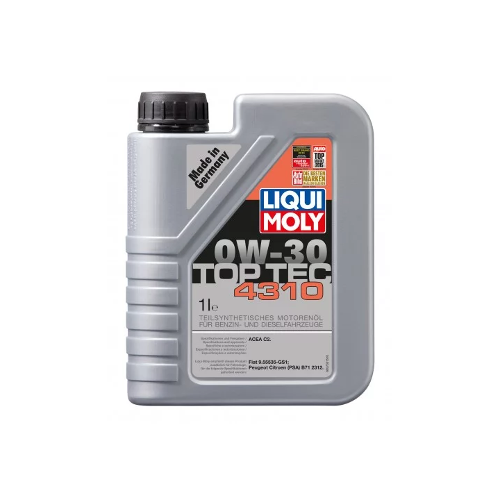 Variklinė alyva LIQUI MOLY LQM 0W-30 TOPTEC 4310 C2 1 L 2361 | PriusParts.lt