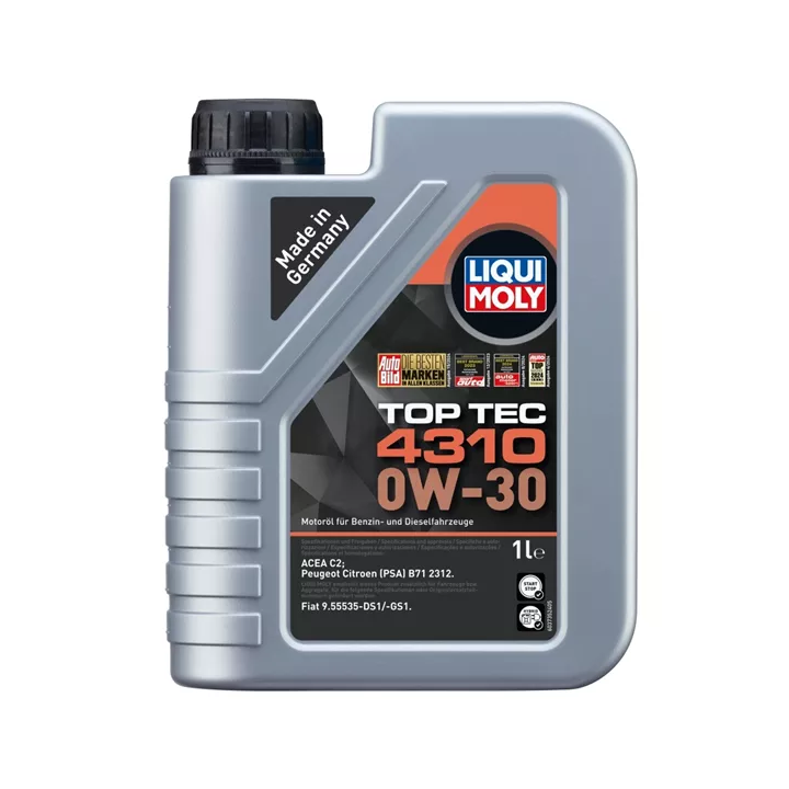 Engine Oil LIQUI MOLY LQM 0W-30 TOPTEC 4310 C2 1 L 2361 | PriusParts.lt