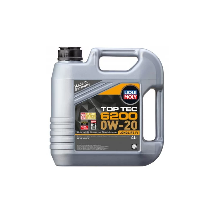 Variklinė alyva LIQUI MOLY LQM 0W-20 TOPTEC 6200 4 L 20788 | PriusParts.lt