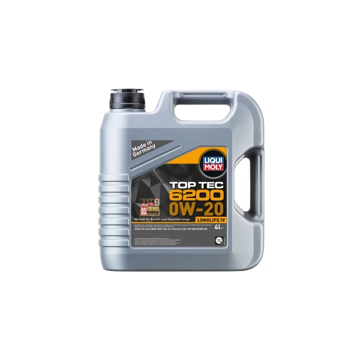 Variklinė alyva LIQUI MOLY LQM 0W-20 TOPTEC 6200 4 L 20788 | PriusParts.lt